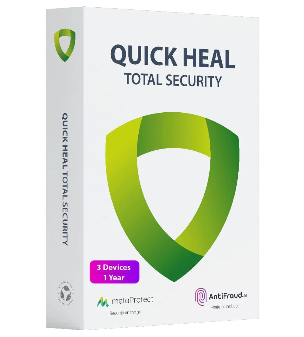 QH TS 3U-1Y Quick Heal Total Security 3 Users 1 Year Quick Heal Authorized Partner Email Delivery - Image 1