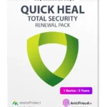 Quick Heal Total Security Renewal Pack 1 User 3 Years Email Delivery