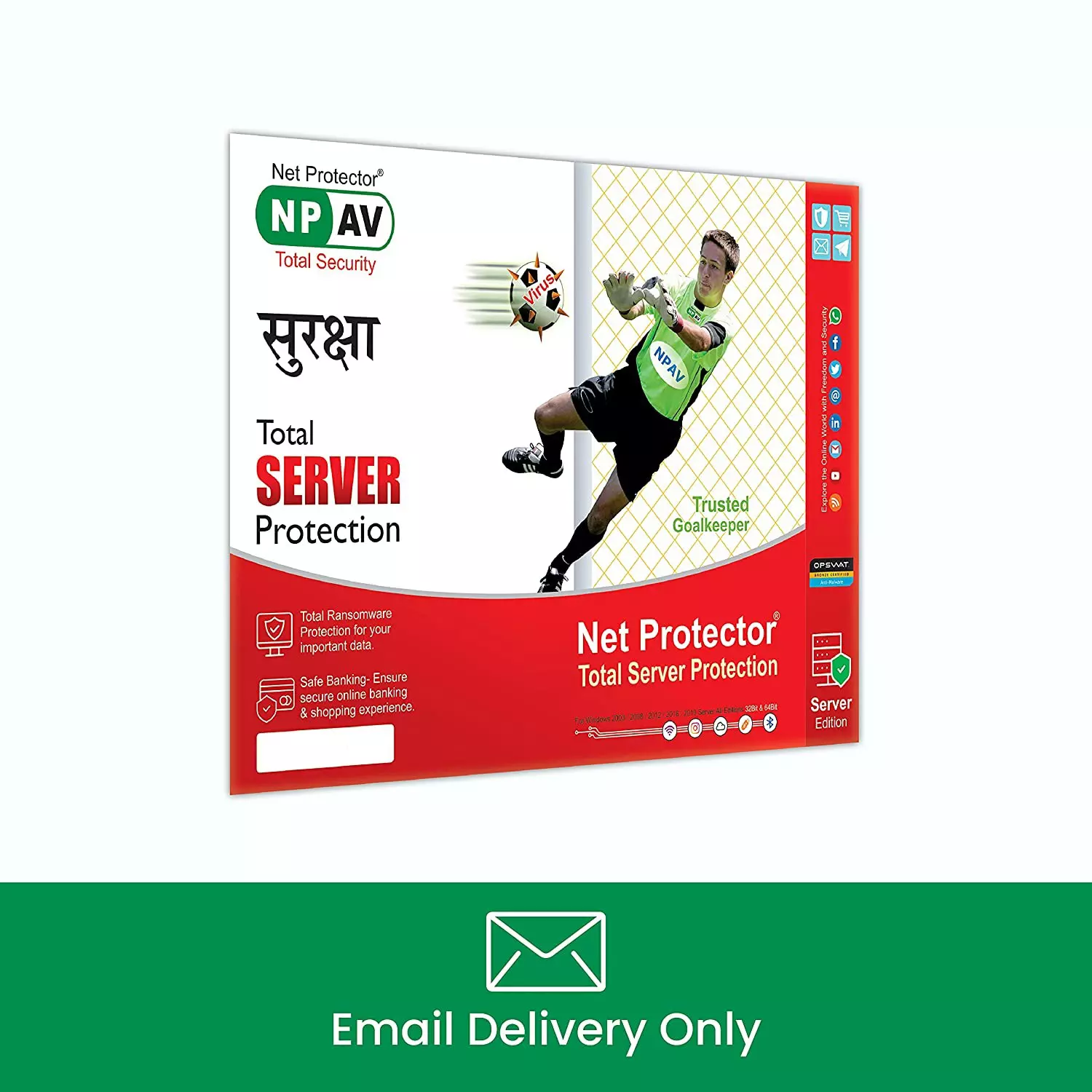 npav server Net Protector Total Security Server Edition 1 User 1 Year Email Delivery - Image 1