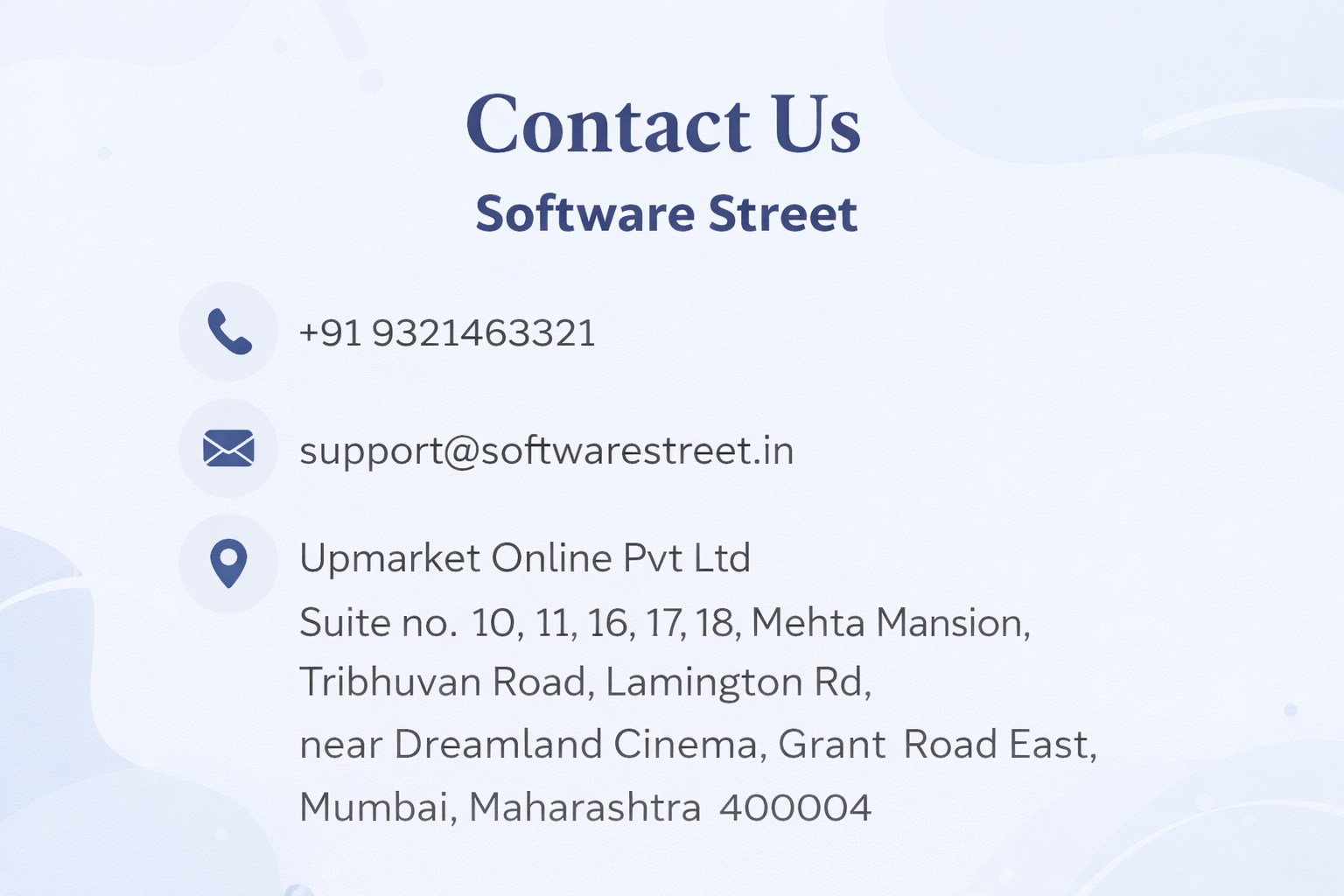 Contact us - Buy Antivirus & Software Licenses Online in India ...